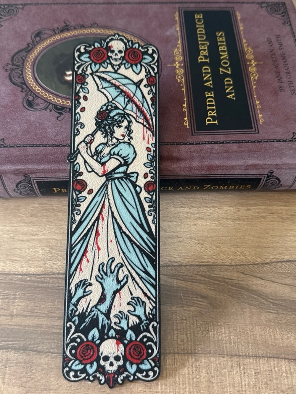 Pride and Prejudice and Zombies themed Bookmarked featuring Elizabeth Bennet